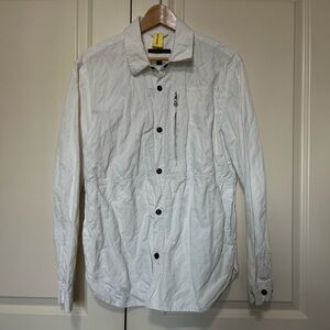 John Varvatos White Lightweight Shirt Jacket